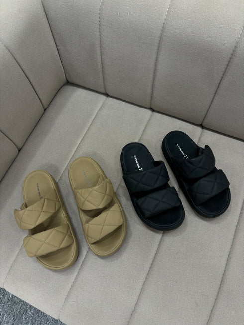 Summer Casual Double Strap Slid On Sliders
